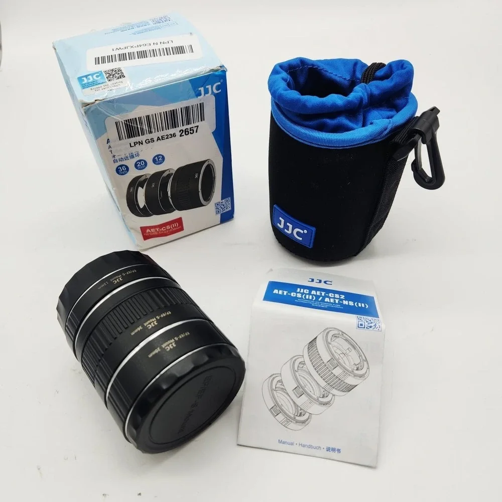 JJC Auto Focus Extension Tube Set 12mm 20mm 36mm for Canon EOS EF EF-S Mount
